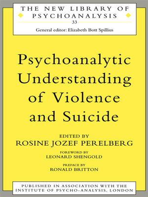 cover image of Psychoanalytic Understanding of Violence and Suicide